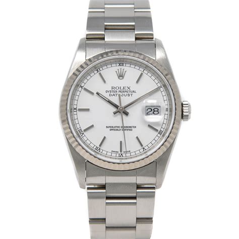 white datejust rolex face